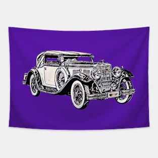 Vintage Car lover Tapestry