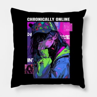 Chronically Online Anime Girl Vol 2 Pillow