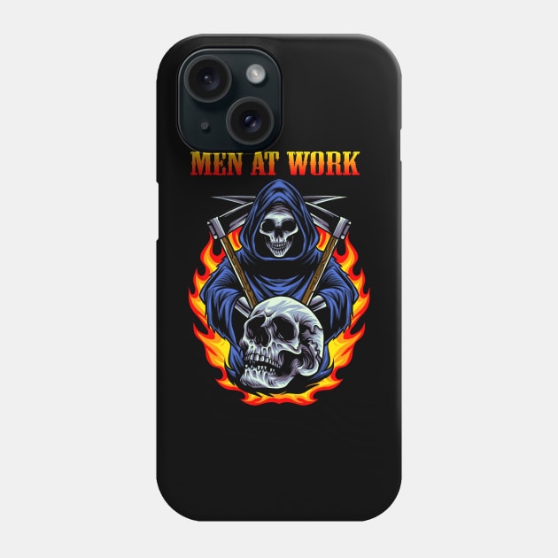 WORK AT THE MEN BAND Phone Case by Roxy Khriegar Store
