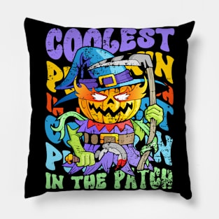 Coolest Pumpkin In The Patch vintage Pillow