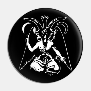 Baphomet (High Resolution, Monochrome) Pin