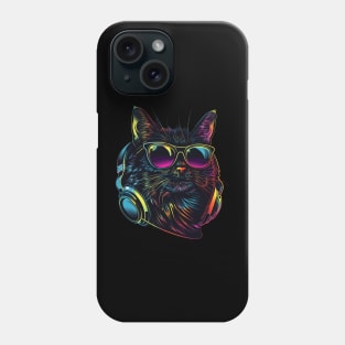 Cat DJ Rave Phone Case