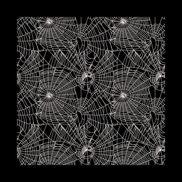 Spider Webs Black by sandpaperdaisy