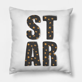 STAR Alphabet wits stars. Pillow