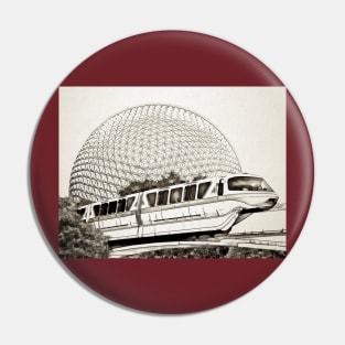 Monorail Art Pin