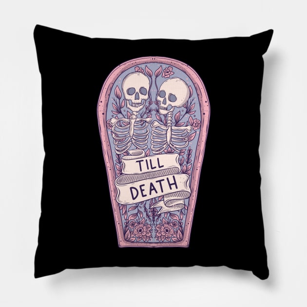 Till death Pillow by Jess Adams