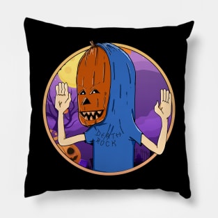 Halloween Beavis Pumpkinhead Pillow