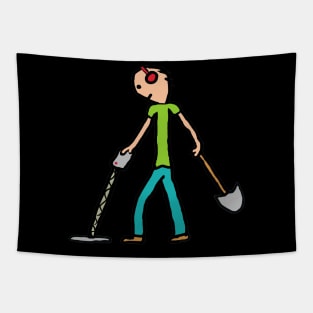 Metal Detecting Detectorist Tapestry