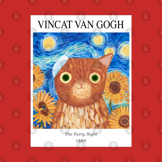 Vincat Van Gogh by Planet Cat Studio