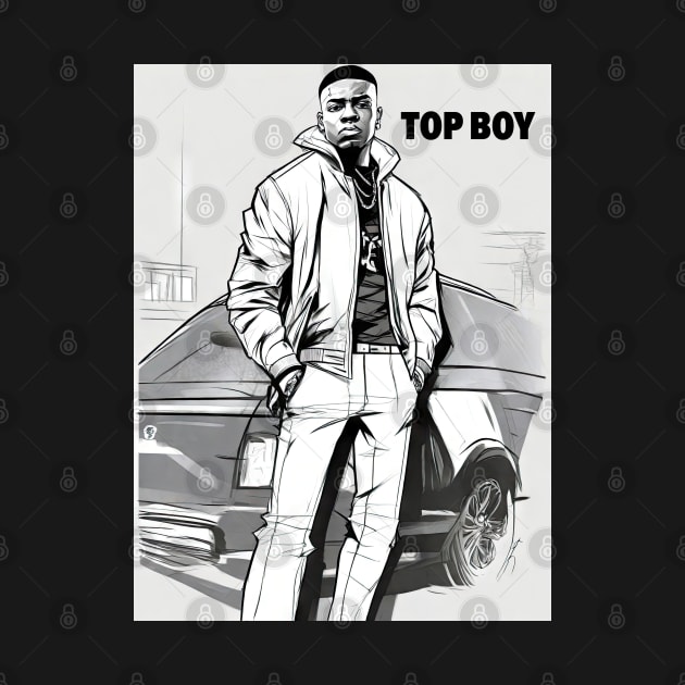 TOP BOY BRUV by Buff Geeks Art