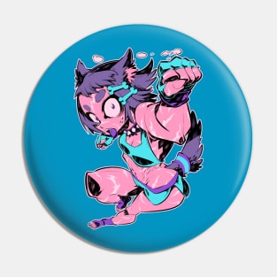 Dog girl Pin