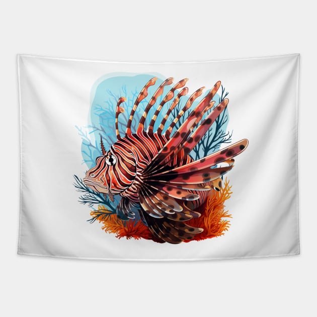 Lionfish Tapestry by zooleisurelife