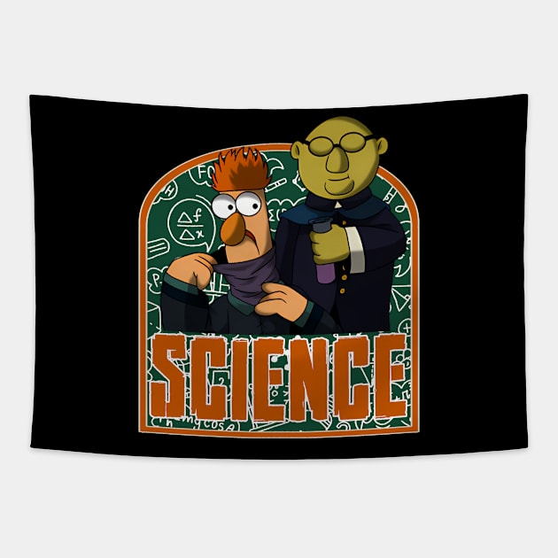 Muppets Science Green Tapestry by Happy Asmara