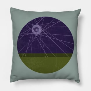 Bike Hub & Spokes Landscape Pillow