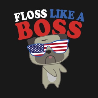 floss like a boss dog shirt T-Shirt