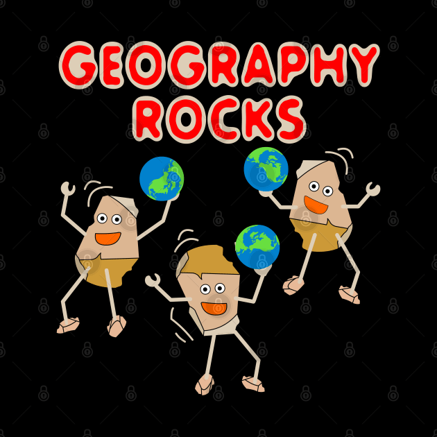 Three Geography Rocks by Barthol Graphics