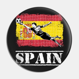 Spain Soccer Goalie Goal Keeper Shirt Pin