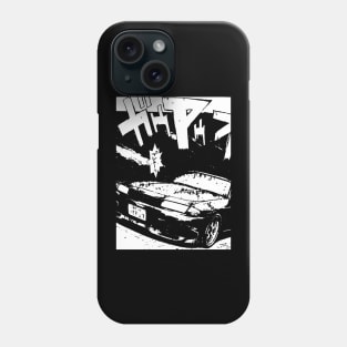 JDM Japanese Drift Racer Drifting Nissan Car Anime Manga Eurobeat Intensifies Aesthetic Phone Case