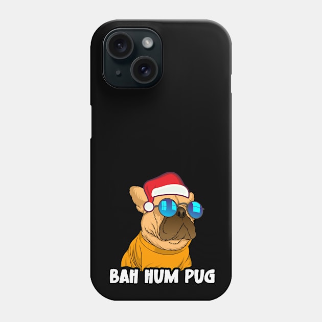 Christmas Xmas Family Matching Funny Bah Hum Pug Phone Case by star trek fanart and more