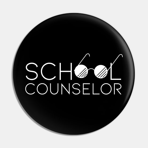 Funny School Counselor Pin by TheBestHumorApparel