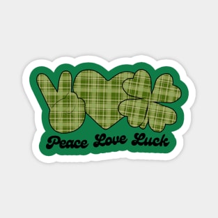 Peace Love Luck Magnet