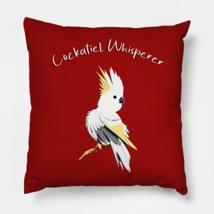 Cockatiel Bird Whisperer! Design Pillow