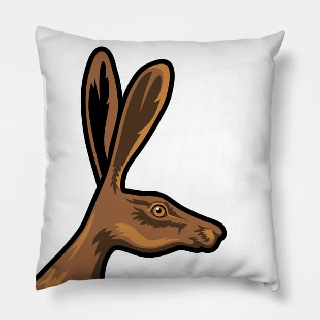 Jack Rabbit Pillow by SWON Design