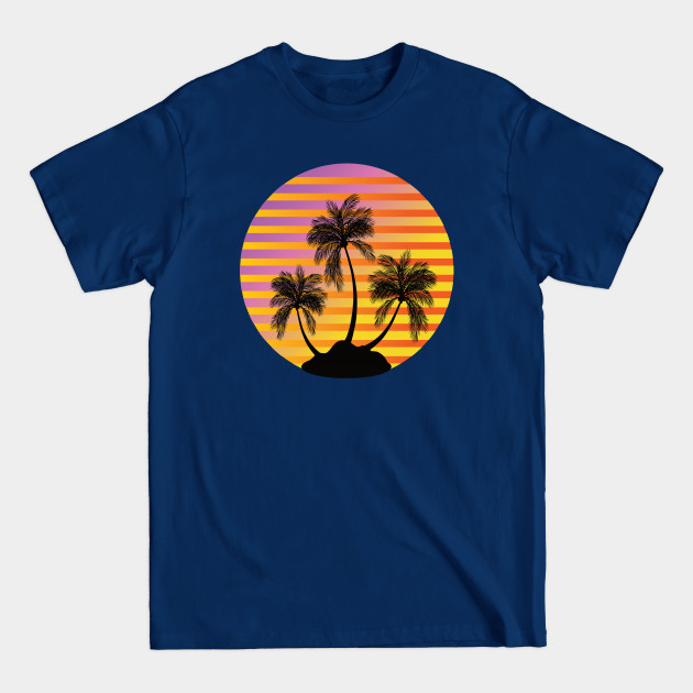 Disover Palm Tree and Sun Tropical Vibe - Palm Tree - T-Shirt