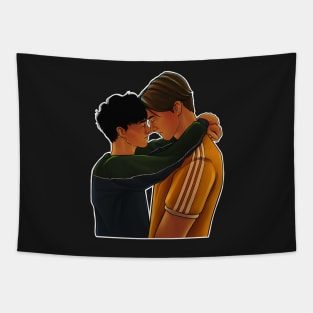 Nick and Charlie - Heartstopper - sunset alt Tapestry