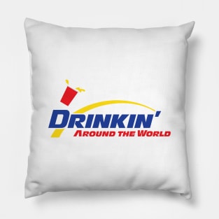 Drinkin' Around the World Pillow