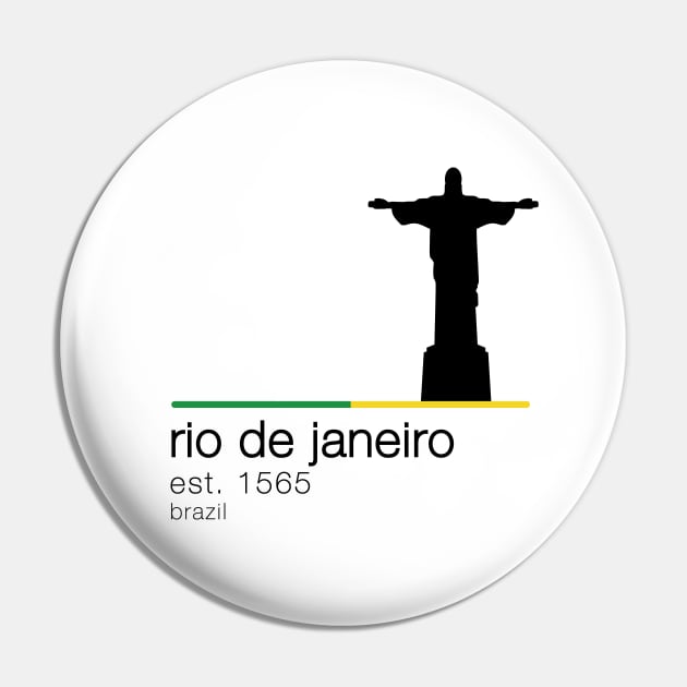Rio de Janeiro design Pin by City HiStories