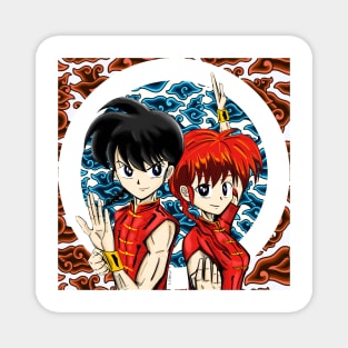 ranma 1/2 the martial artist in china style Magnet