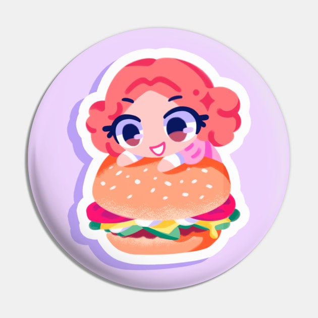 Haru Okumura burger Pin by OkiComa