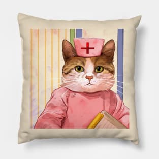 Nurse cat! Pillow