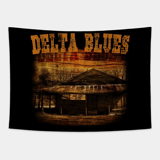 Delta Blues Music Design Tapestry by HellwoodOutfitters