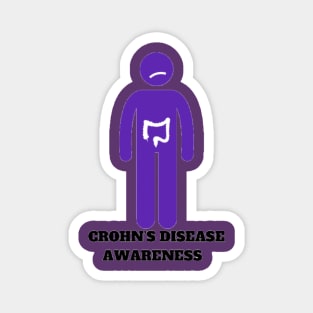 Crohn’s Disease Awareness Silhouette Magnet