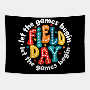 Field Day Let The Games Begin 2024 Kids Boys Girls Teachers Tapestry