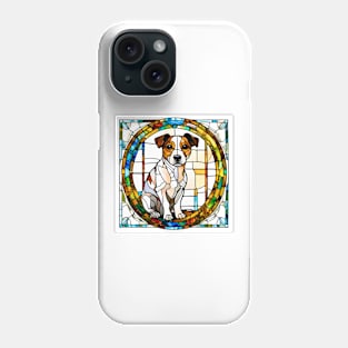 Stained Glass Jack Russell Terrier Phone Case