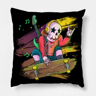 Urban Skull Skateboarding Pillow