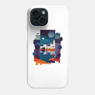 cubist landscape Phone Case