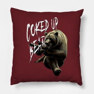 Coked Up Bear Pillow