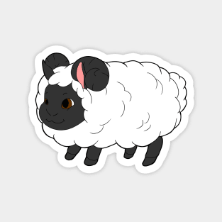 White Ram Magnet