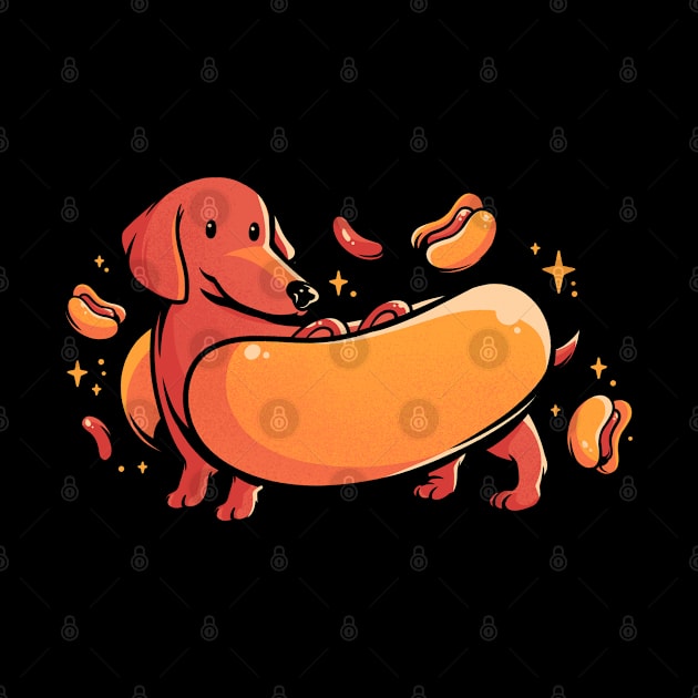 Hot Doggo - Cute Dachshund Dog Gift by eduely
