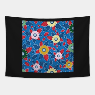 Floral bouquet in bold and vibrant colours Tapestry