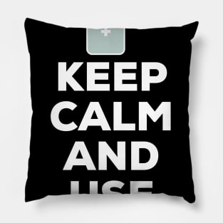 Keep Calm And Use Sanitizer Pillow