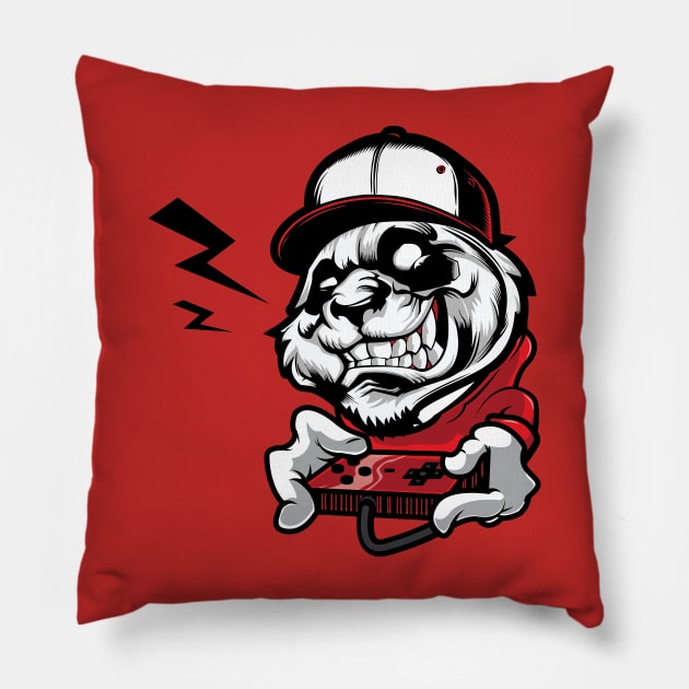 Playing Games Pillow by Ifoart