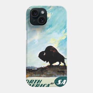 Vintage Travel Poster North America SAS Phone Case