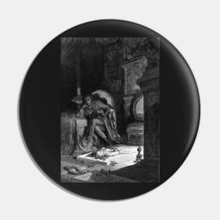 The Raven - Gustave Dore Pin