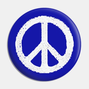 Retro 80's World Peace Symbol Pin