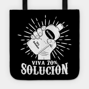 Quarantine Social Distancing Stay Home Viva la Revolucion Retro Vintage Funny Meme Tote